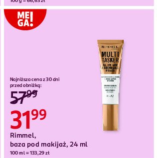 Baza pod makijaż Rimmel the multi-tasker promocja w Rossmann