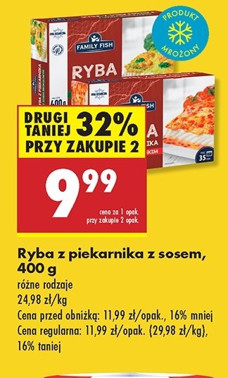 Ryba z piekarnika z sosem brokułowym Family fish promocja w Biedronka