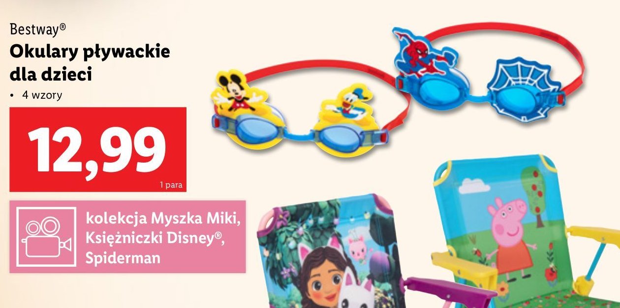 Okulary do pływania dla dzieci Bestway promocja w Lidl