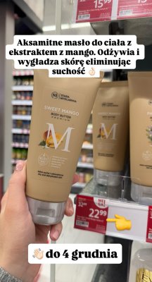 Masło do ciała Sweet Mango Body Butter Premium promocja w Rossmann