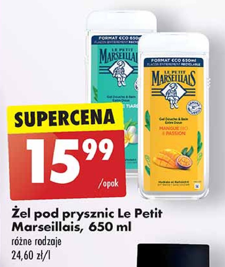 Żel pod prysznic mango i marakuja Le petit marseillais promocja