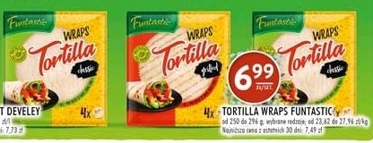 Tortilla grilled Funtastic promocja