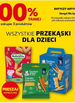Wszystkie przekąski dla dzieci TRZECIA -100% promocja w Kaufland