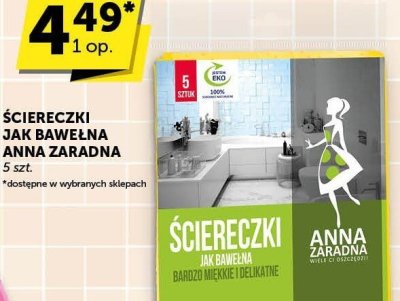 Ściereczki Jak Bawełna Anna Zaradna promocja w Euro Sklep
