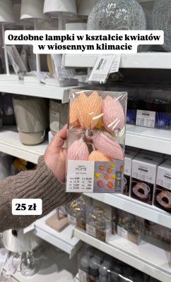 Lampki LED kształt kwiatów promocja w Pepco