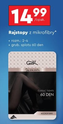 Rajstopy Gatta z mikrofibry 60 DEN promocja w Biedronka