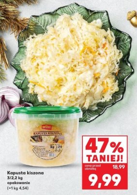 Kapusta kiszona 3/2,2kg  promocja w Kaufland