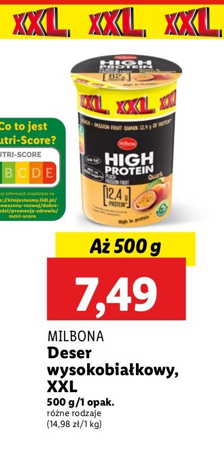 Jogurt marakuja Milbona promocja w Lidl