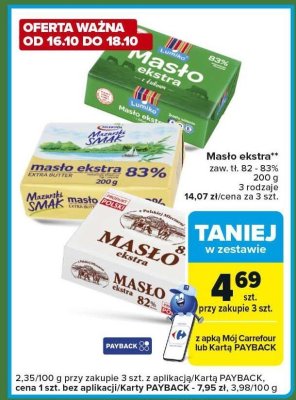 Mas艂o promocja w Carrefour Express