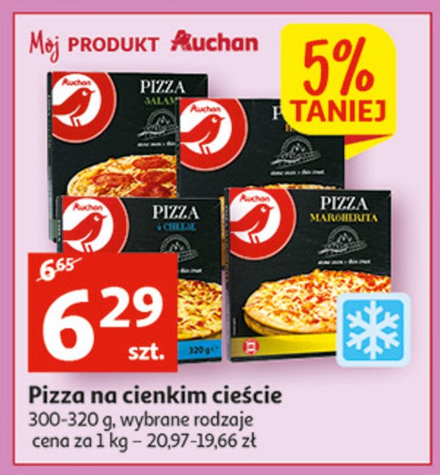 Pizza z szynką Auchan promocja