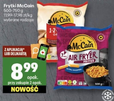 Frytki McCain wybrane rodzaje promocja w Delikatesy Centrum