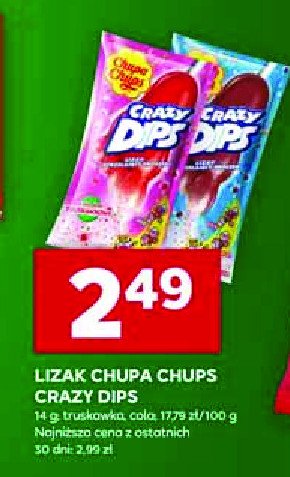 Lizaki cola Chupa chups crazy dips promocja