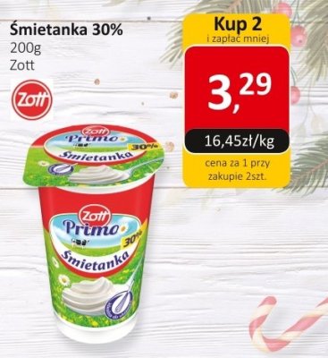 Śmietanka 30% Zott promocja w Market Point