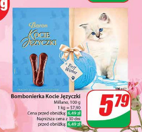 Bombonierka kotki Baron kocie języczki promocja