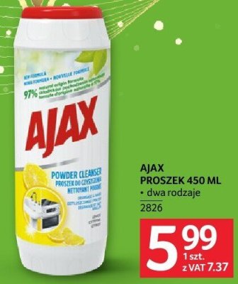 Proszek Ajax 450 ml dwa rodzaje promocja w Selgros