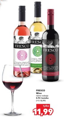 Wino różne rodzaje promocja w Kaufland