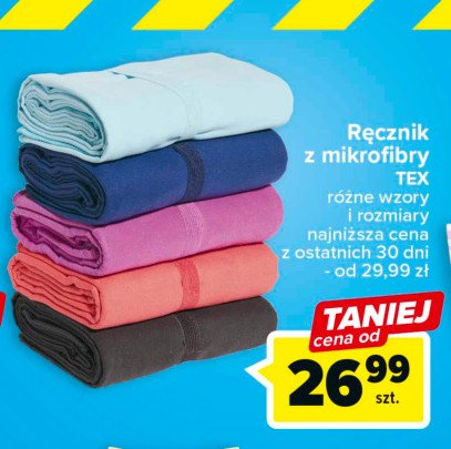 Ręcznik mikrofibra 75 x 150 cm Tex promocja