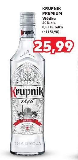 W贸dka Krupnik premium promocja