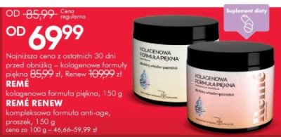 Kolagenowe formuły REMĒ, Renew 150 g promocja w Super-Pharm