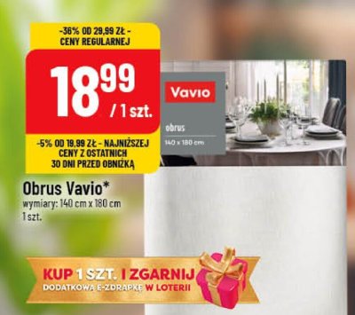 Obrus Vavio promocja w POLOmarket