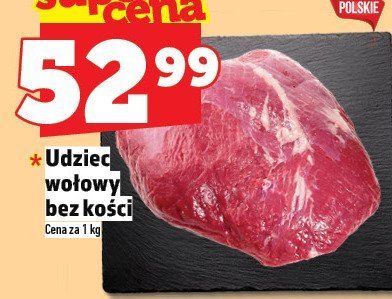 Udziec wołowy bez kości promocja w TOPAZ