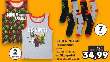 Skarpety dziecięce 27-38 lego ninjago promocja