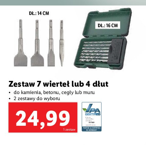 Zestaw dłut promocja w Lidl
