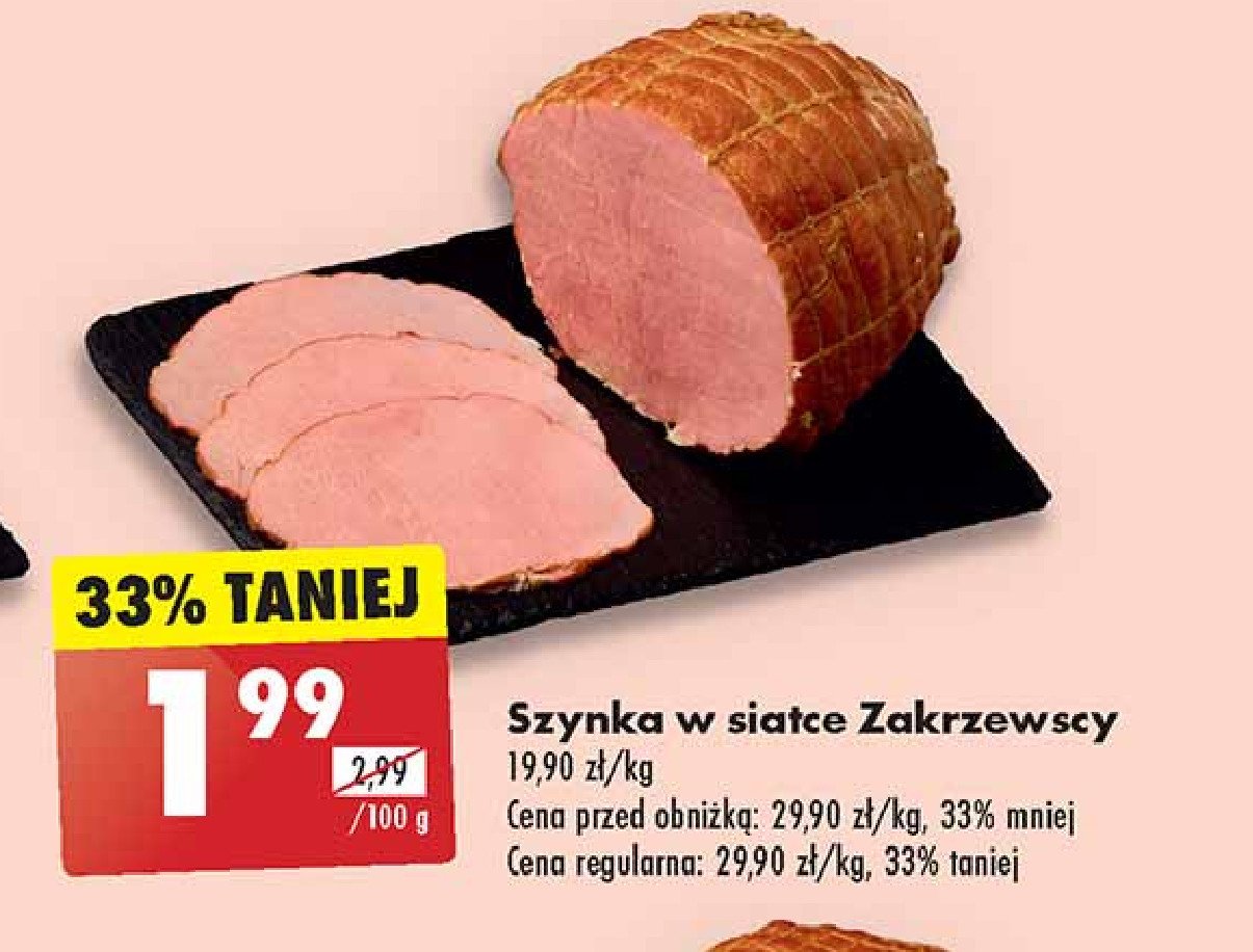 Szynka w siatce ZAKRZEWSCY promocja w Biedronka