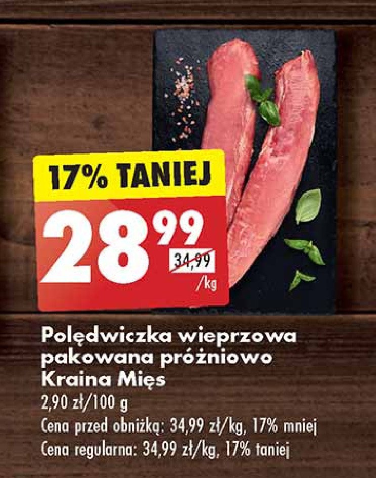 Polędwiczka wieprzowa Kraina mięs promocja