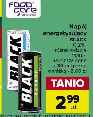 Napój energetyczny mojito Black energy promocja w Carrefour Market