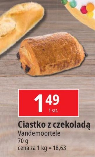 Ciastko z czekoladą Vandemoortele promocja