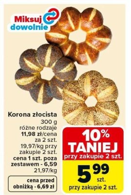 Korona złocista różne rodzaje Miksuj Dowolnie promocja w Carrefour