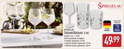 Szklanki/kieliszki 4 szt. promocja w Aldi