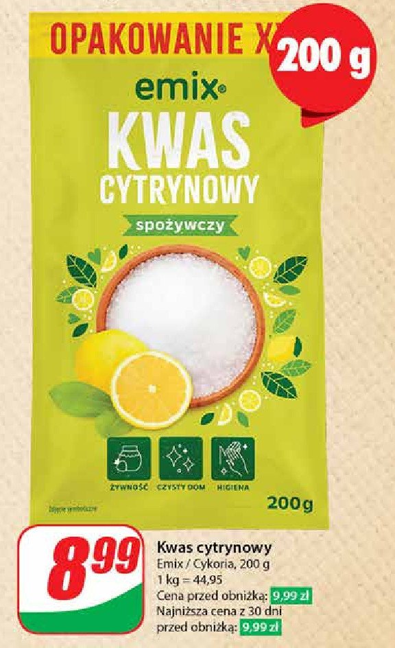 Kwasek cytrynowy Emix promocja