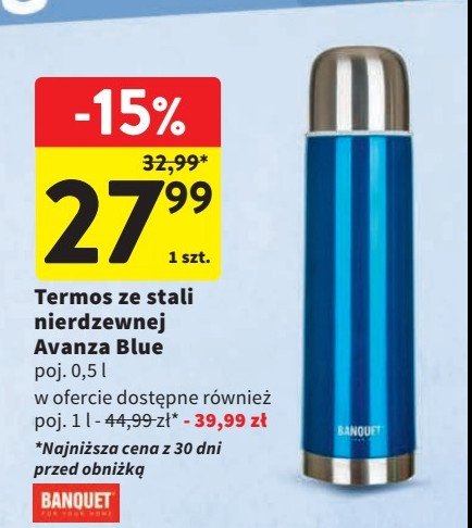 Termos nierdzewny 1 l Banquet promocja