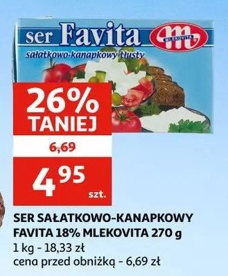 Ser sałatkowo-kanapkowy 18 % Mlekovita favita promocja