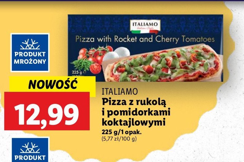 Pizza z rukolą i pomidorkami koktajlowymi Italiamo promocja