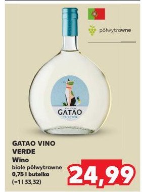 Wino białe półsłodkie GATAO ESPUMANTE RESERVA promocja w Kaufland