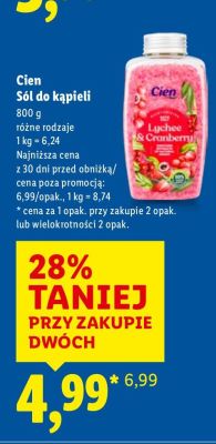 Sól do kąpieli promocja w Lidl