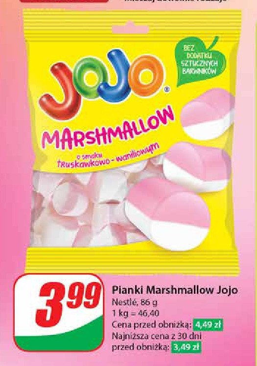 Pianki Jojo marshmallow promocja w Dino