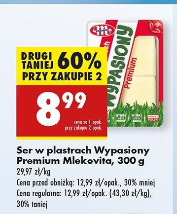 Ser żółty premium plastry Mlekovita wypasiony promocja