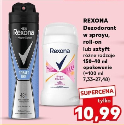 Dezodorant w sprayu, roll-on lub sztyft, różne rodzaje promocja w Kaufland