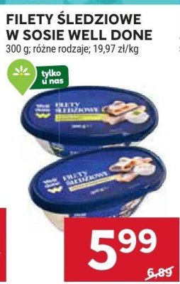 Filety śledziowe w sosie Well Done promocja w Stokrotka