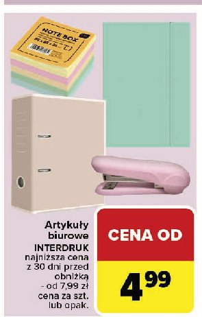 Zszywacz mini pastel Interdruk promocja w Carrefour Market