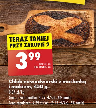 Chleb nowodworski z maślanką promocja