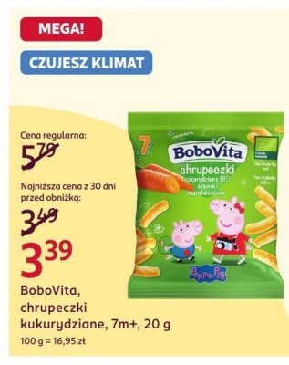 Chrupeczki kukurydziane BoboVita, 7m+, 20 g promocja w Rossmann