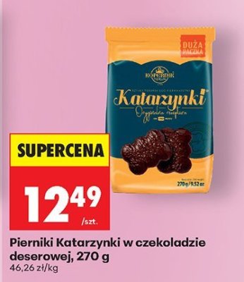 Pierniki Katarzynki w czekoladzie deserowej, 270 g promocja w Biedronka
