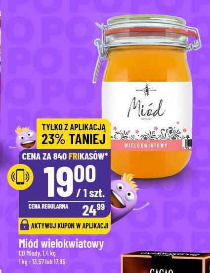 Miód pszczeli wielokwiatowy Cd miody i kremy promocja