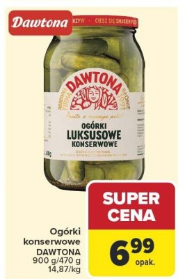 Ogórki konserwowe DAWTONA 900 g promocja w Carrefour