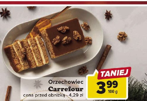 Ciasto orzechowiec Carrefour promocja